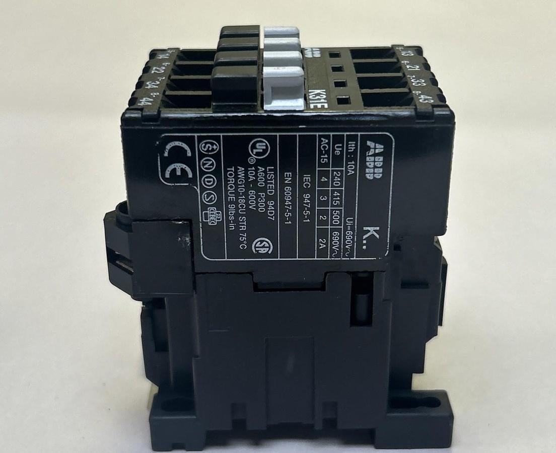 Used ABB,K31E,CONTACTOR 110/120V COIL