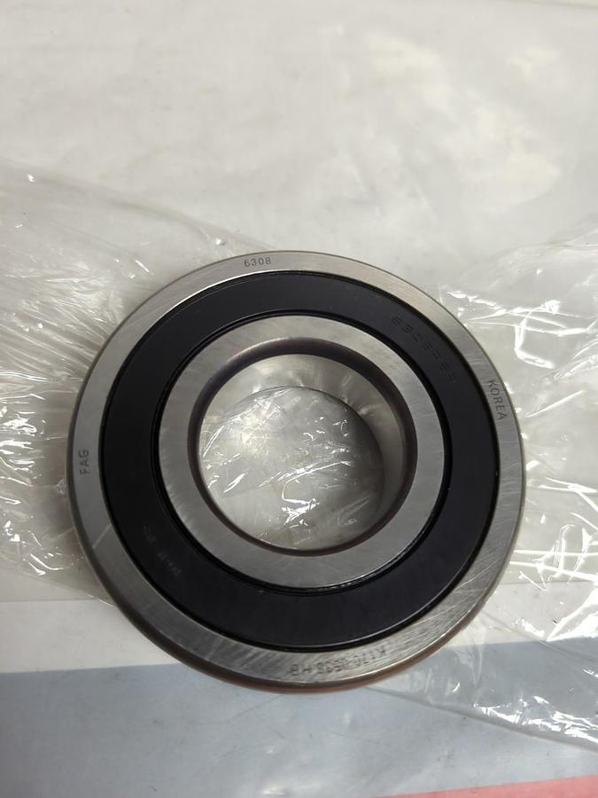 Used FAG,6308,RUBBER SEALED DEEP GROOVE BALL BEARING 40X90X23MM PRE-OWNED