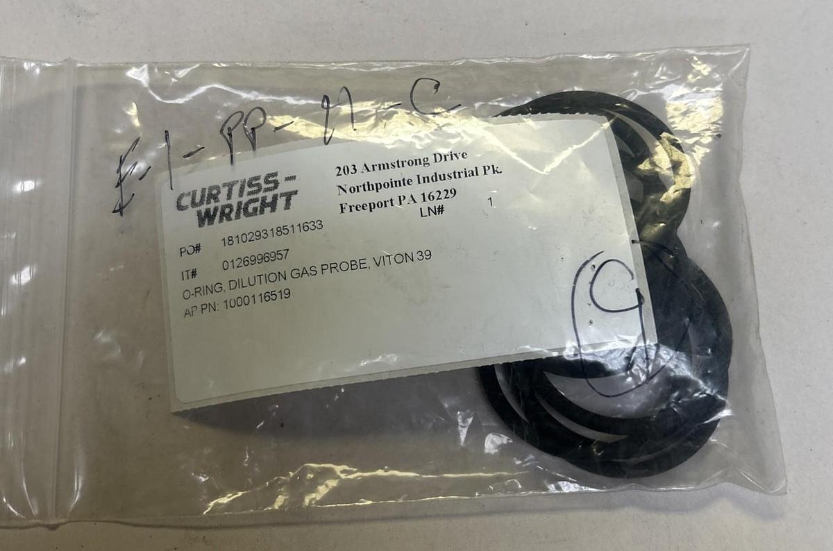 CURTISS WRIGHT,1000116519,O-RING LOT OF 9 NOS