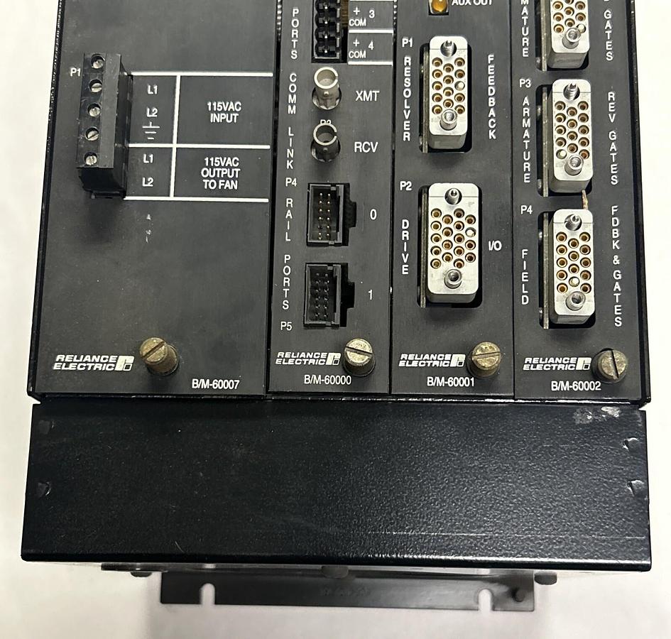 Used RELIANCE,805401-1S,INTERFACE RACK MODULE W/ B/M-60007 60000 60001 60002
