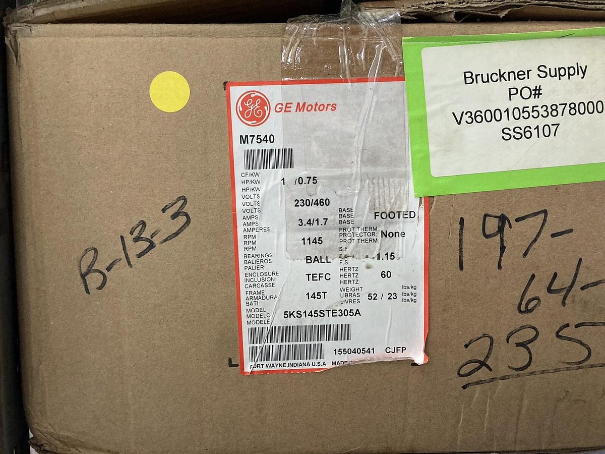GE Motors,M7540 5K5145STE305A,1HP Motor 1145 RPM 230/460 Volts  145T Frame