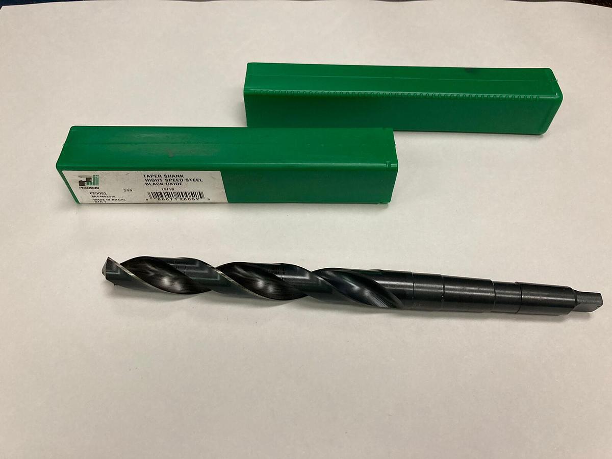 Precision,020052,13/16 INCH HSS RH Taper Shank Drill Bit