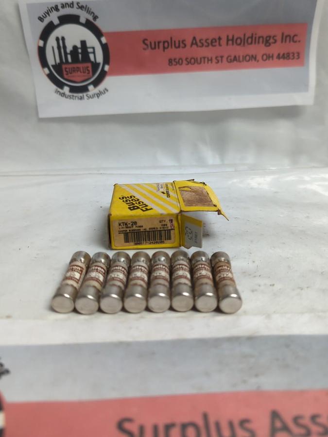 COOPER BUSSMANN,KTK-20,LIMITRON 20 AMP FUSES BOX OF 8 NOS