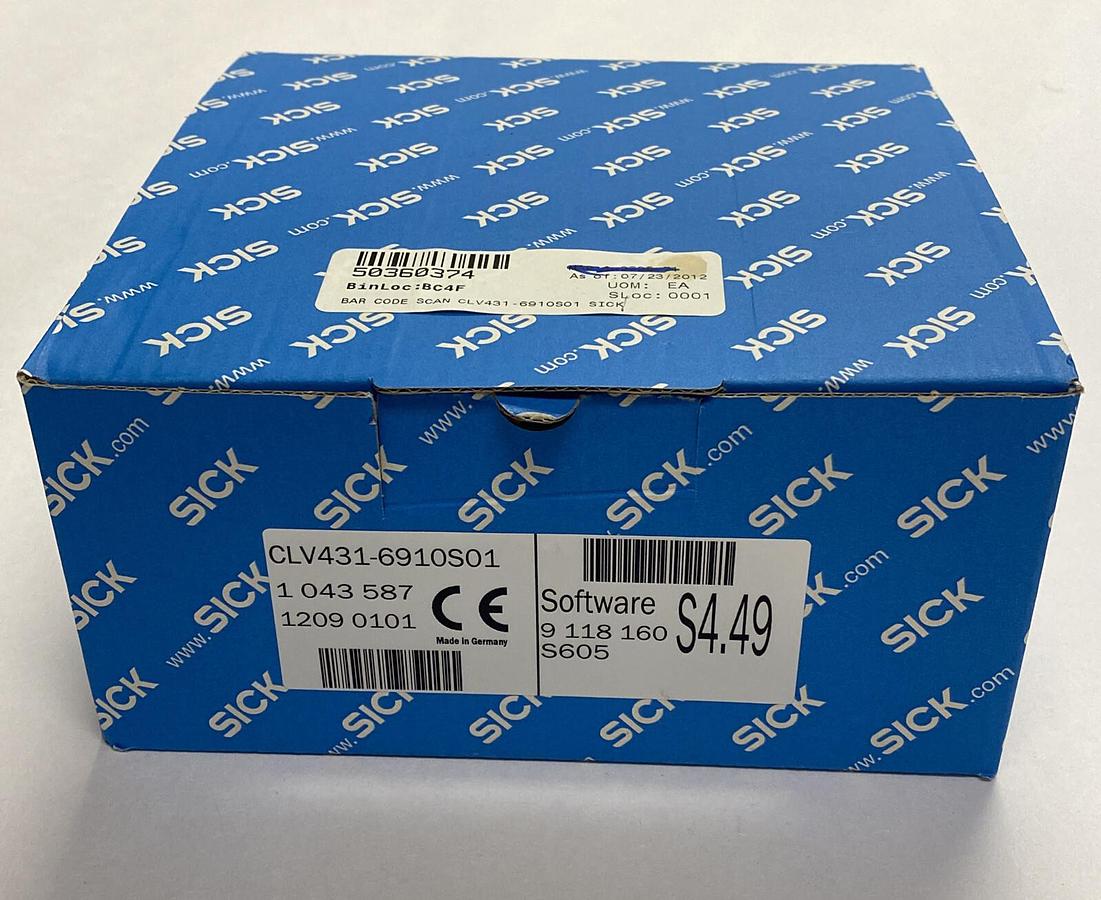 Used SICK,CLV431-6910S01,BARCODE SCANNER NEW