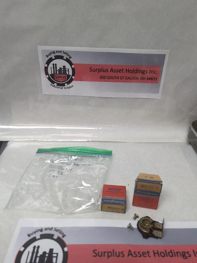 WESTINGHOUSE,966 482-H,OVERLOAD THERMAL HEATER RELAY LOT OF 2 NOS