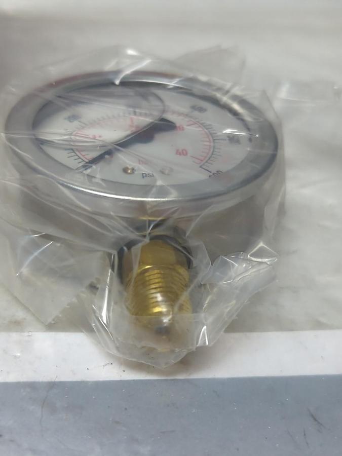 NOSHAK,25901,GAUGE 600 PSI/BAR 1/4 IN BOTTOM CONNECTION NOS