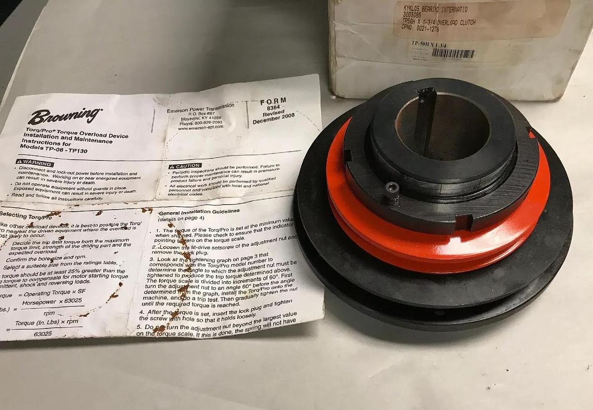 Browning,TP-50HX1-3/4,Torque Overload CLUTCH