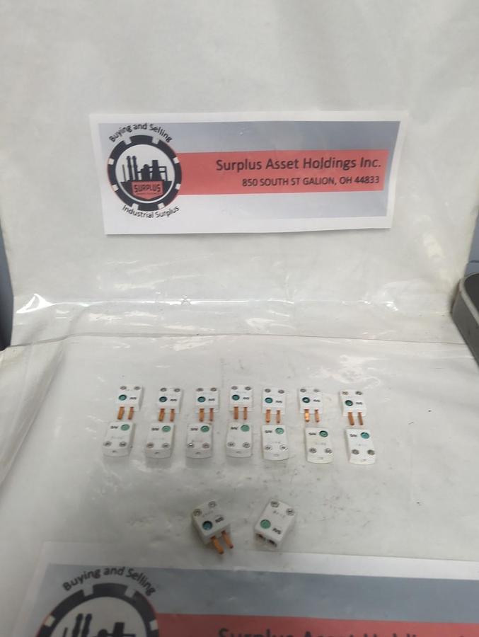 Used OMEGA,0002/0101,R/S CERAMIC THERMOCOUPLE FEMALE/MALE SETS LOT OF 8 PRE-OWNED