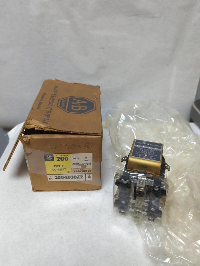 ALLEN BRADLEY,200-E030ZA,SERIES A RELAY 230-250V DC NEW
