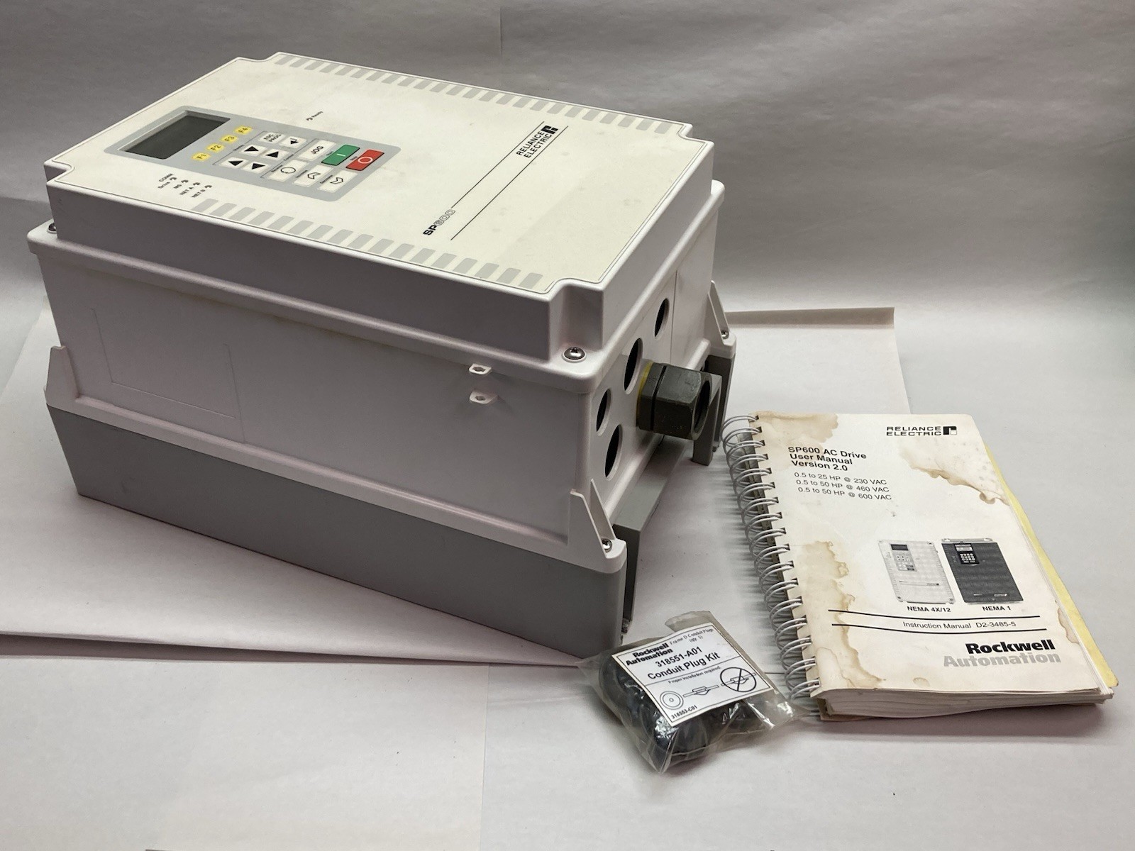 Used Reliance,6SP44X-027CTAN,Washdown Inverter Drive 20 HP 480V