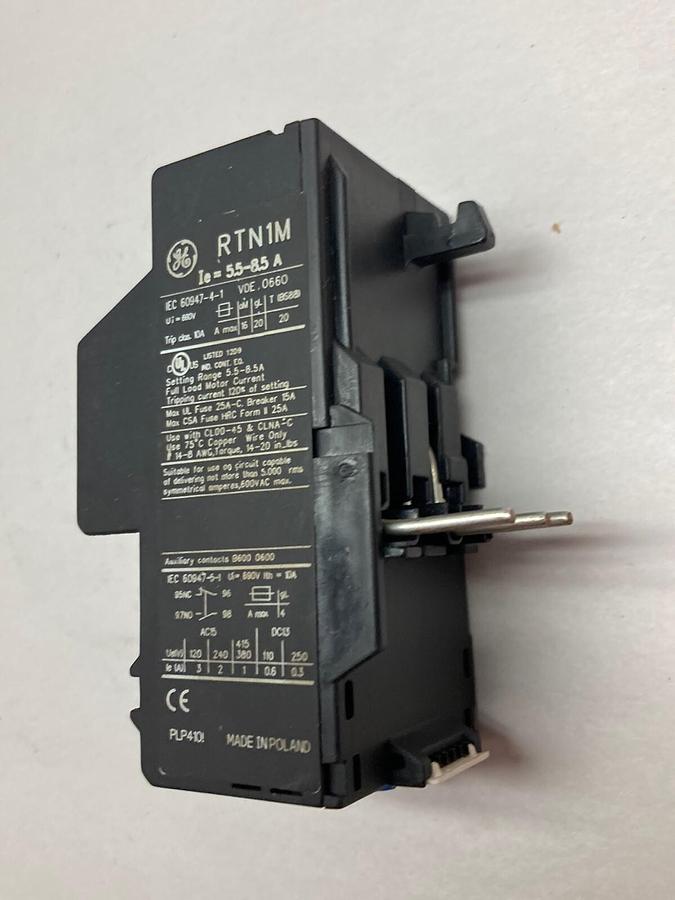 Used General Electric,RTN1M,Overload Relay