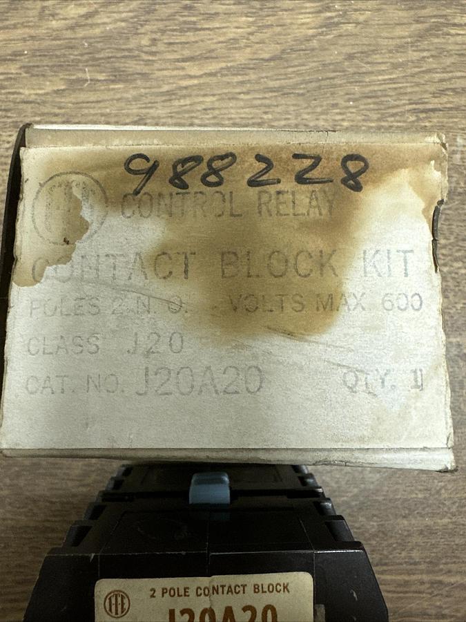 Gould,J20A20,2 Pole Contact Block