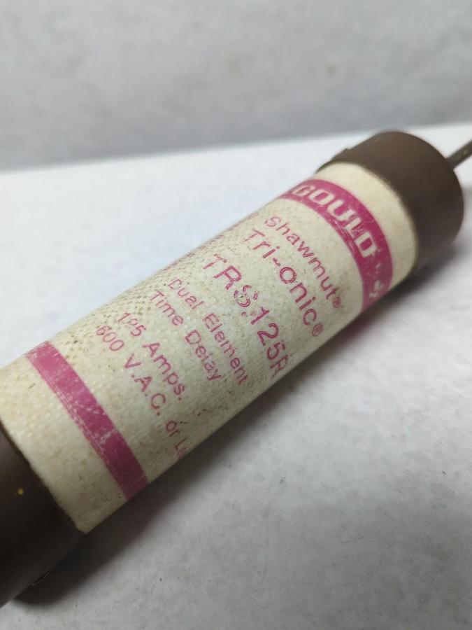 Used GOULD SHAWMUT,TRS125R,TRI-ONIC 125 AMP FUSE PRE-OWNED