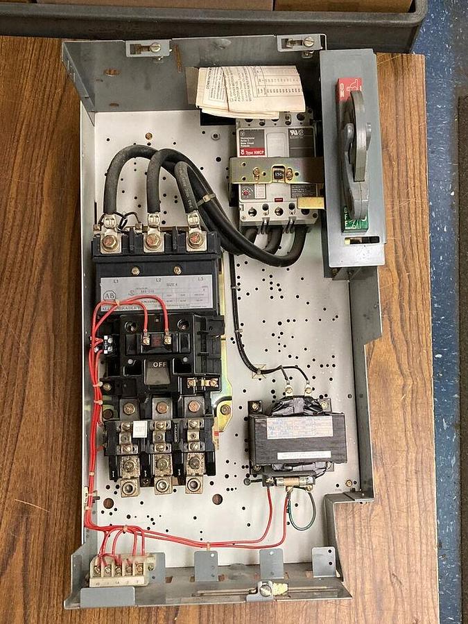 Used Allen-Bradley,2100 2113B,Size 4 Fused MCC 25 INCH Starter Feeder Bucket