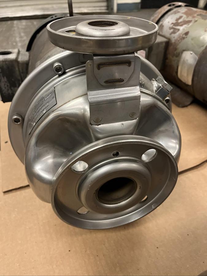 Used GOULDS,10ASHK6,SS CENTRIFUGAL SSH PUMP 1X2X8 IMP DIA 7.687" 7.5HP 3450RPM 3PH