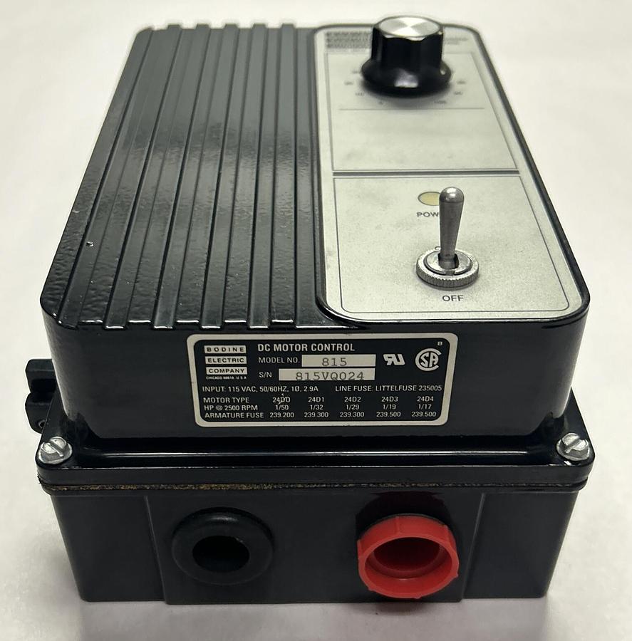 BODINE ELECTRIC,815,ADJUSTABLE SPEED/TORQUE CONTROL NOS