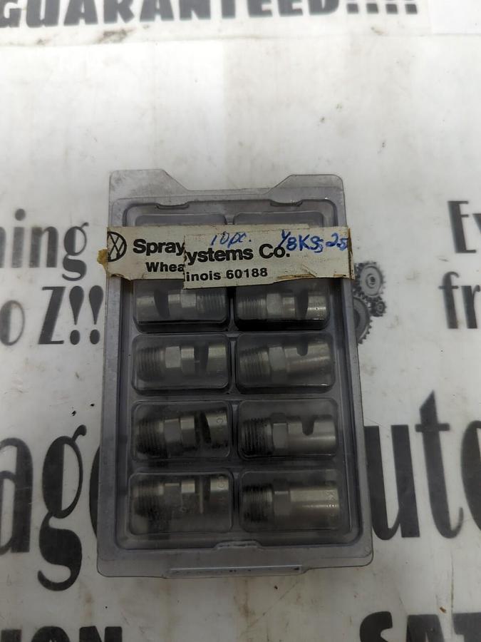 SPRAYING SYSTEMS CO.,1/8KSS 2.5,STAINLESS SPRAY NOZZLES LOT OF 10 NOS