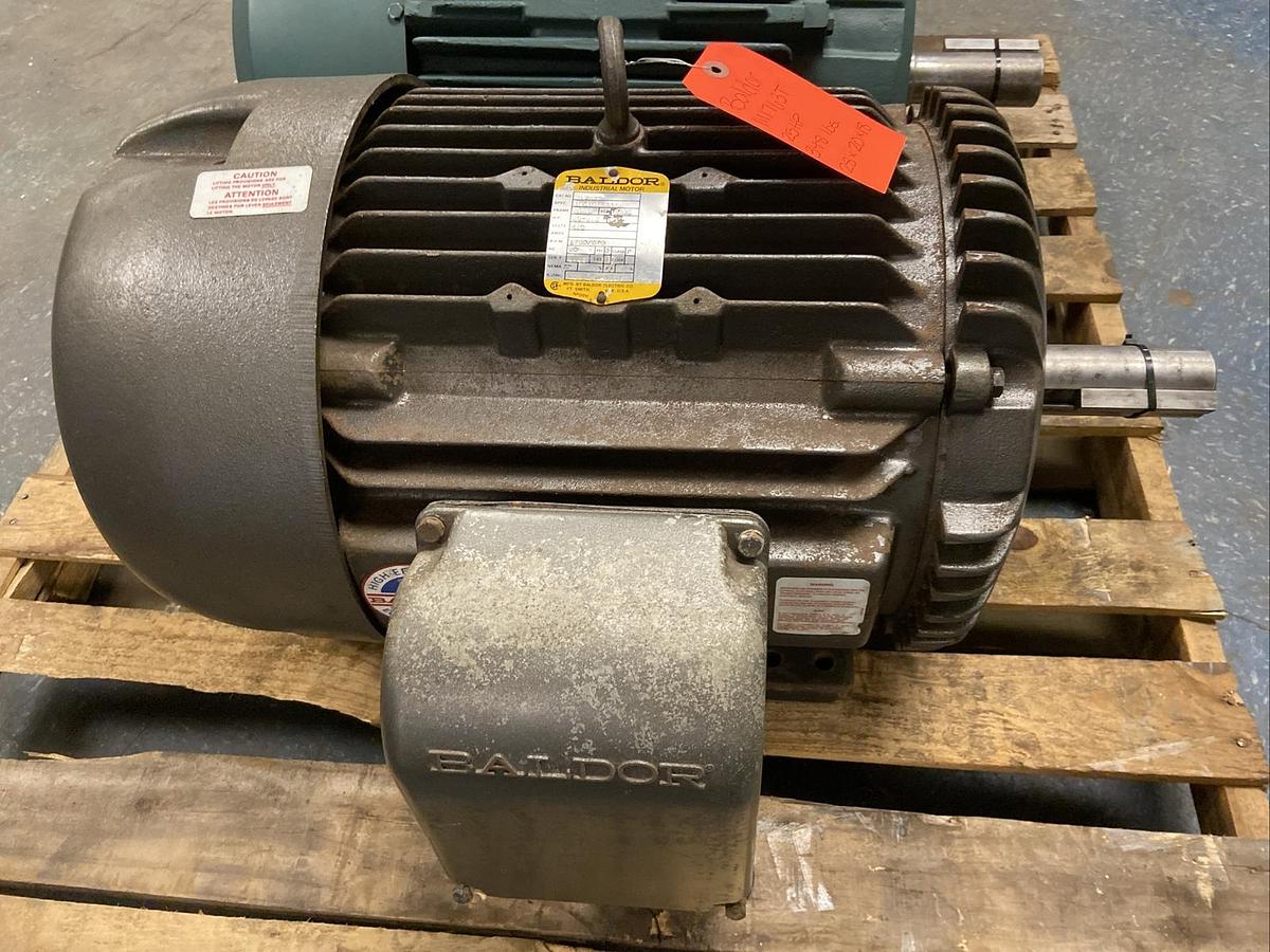 Used Baldor,M1753T,25Hp Motor 1760/870RPM 460V Frame 286T
