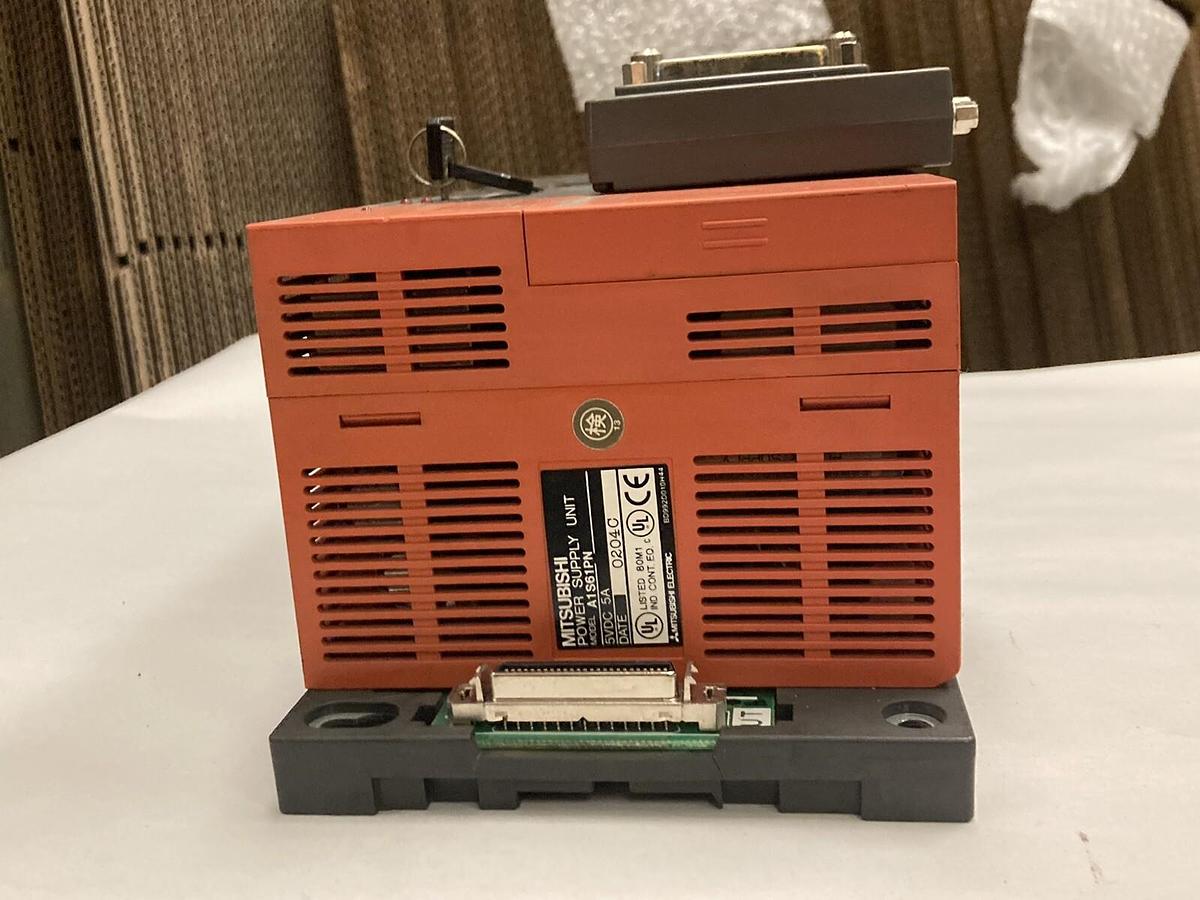 Used Mitsubishi,A1S61PN A1SHCPU A1S64TCTT-S1 A1SX80 A1SY10 PLC,Rack Assembly