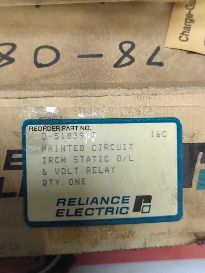 RELIANCE ELECTRIC,0-51839-7,PRINTED IRCH STATIC O/L&VOLT RELAY CIRCUIT BOARD NOS