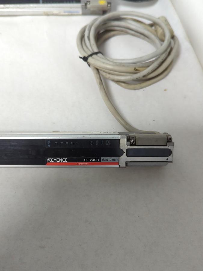 Used KEYENCE,SL-V40H-T-SL-V40H-R,LIGHT CURTAIN TRANSMITTER & RECEIVER SET 24VDC 103mA