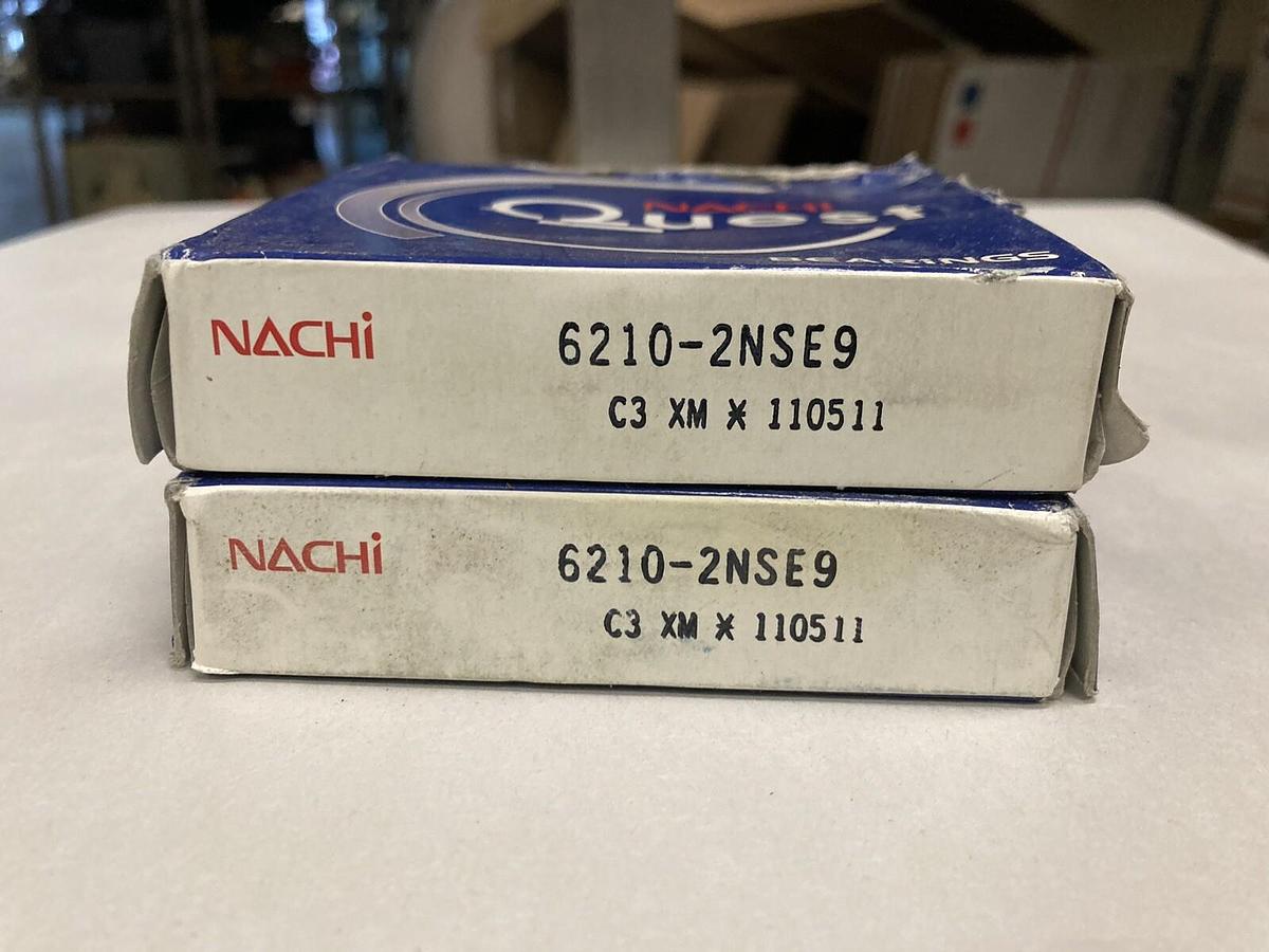 Used Nachi,6210-2NSE9,Bearings Lot of 2
