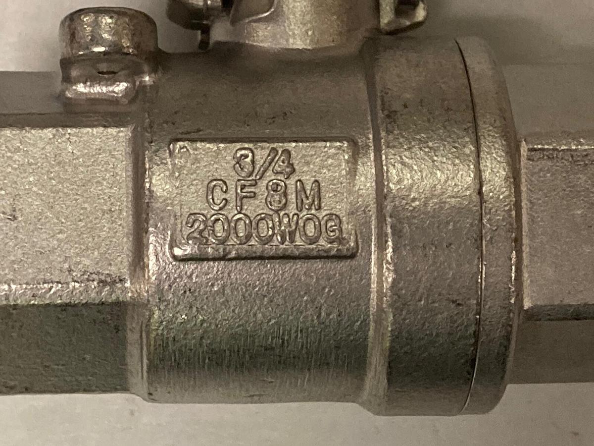 OVC,266FTS,3/4 INCH Ball Valve Stainless Steel CF8M  2000 WOG