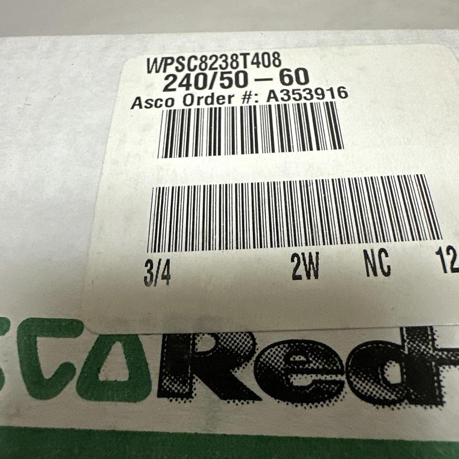 Asco,WPSC8238T408,Solenoid Valve