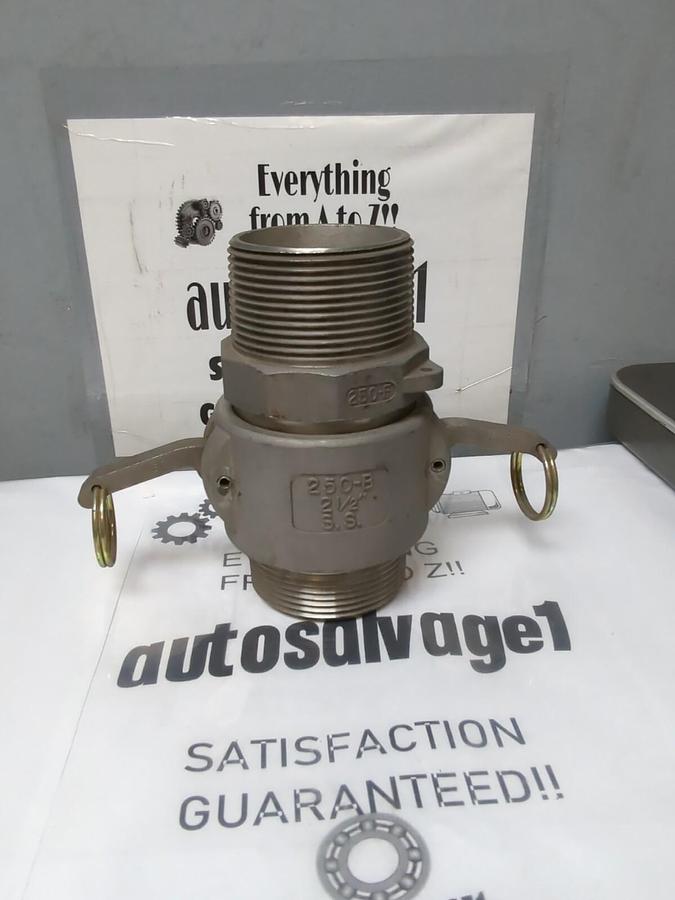 DIXON,250-B,2-1/2 INCH S.S. CAM & GROOVE BODY WITH 250-F ADAPTER NOS