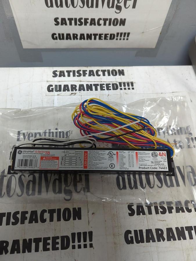 GENERAL ELECTRIC,GE432MAX-G-N  T-8-4N,ELECTRONIC BALLAST NOS