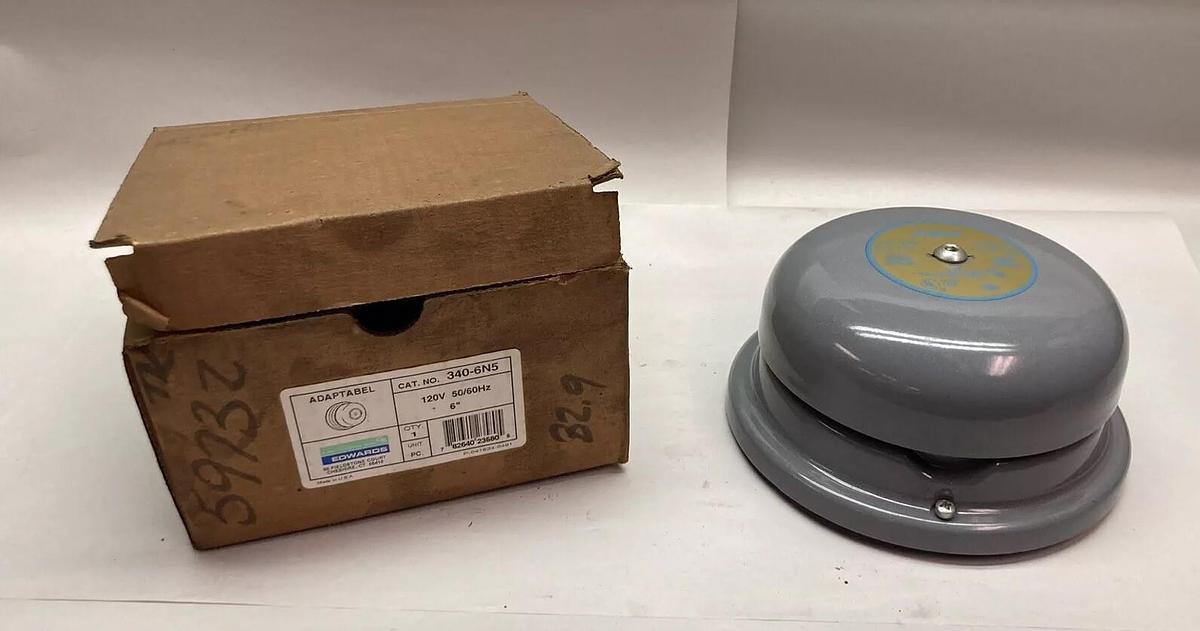 Edwards Signaling,340-6N5,Adaptabel Bell 120V 50/60Hz 6 Inch