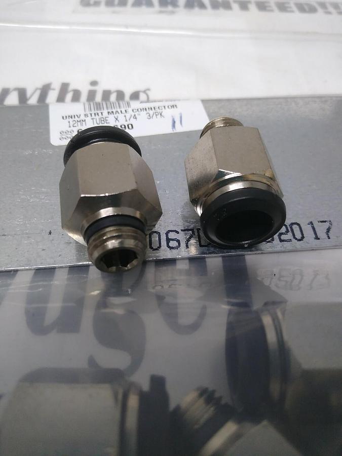 UNBRANDED,61760690,TUBE STRAIGHT MALE CONNECTOR 12MMX1/4 IN LOT OF 11 NOS