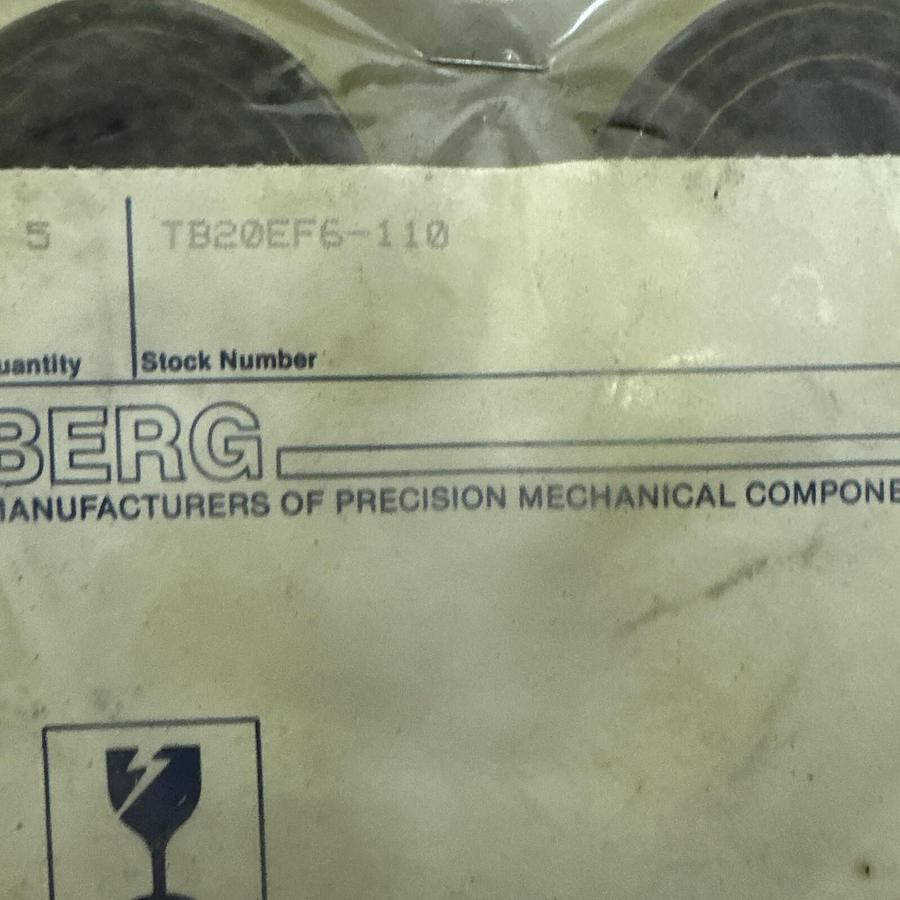 Used WM Berg,TB20EG6-110,Belt Pack of 5