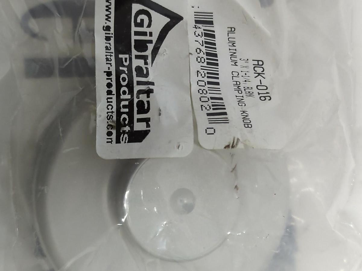 Used GILBRALTAR,ACK-016,BLANK ALUMINUM CLAMPING KNOB 3 IN X 1-1/4 IN