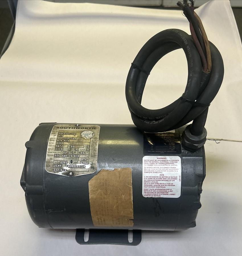 Used BALDOR,35K838-186,MOTOR 3.2HP 3450RPM 208-230/460V 56YZ FR
