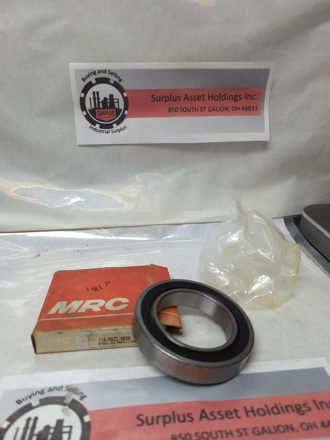 MRC,114-KSZZ/0028,RUBBER SEALED DEEP GROOVE BALL BEARING 70X110X20MM NOS