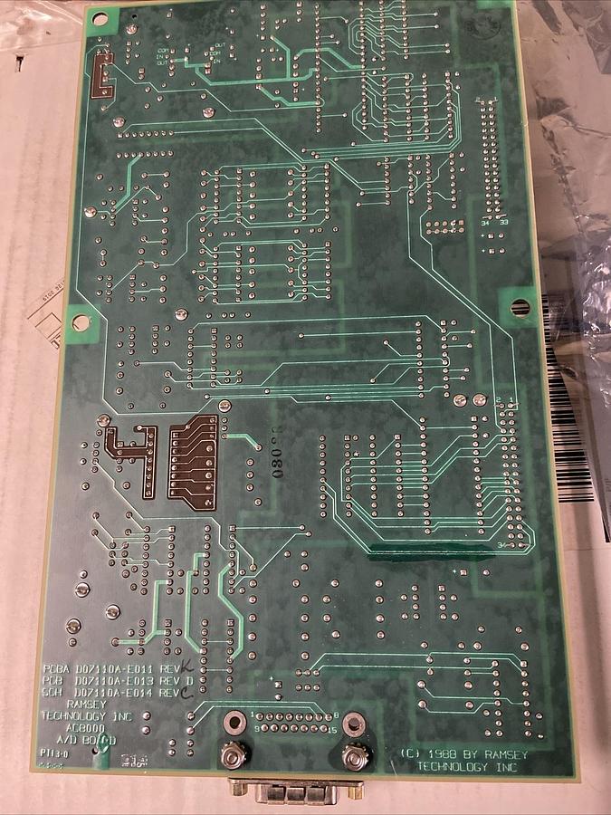Used Ramsey Technolgy,AC8000 PCBA D07110A-E011,DISPLAY BOARD Rev K