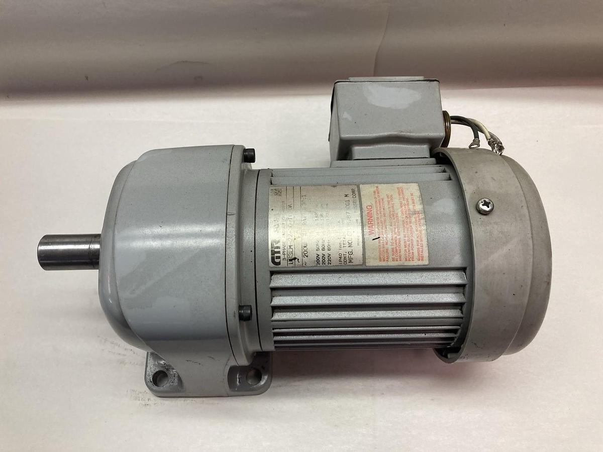 Used GTR,UG3LM-22-30-T020A,3-Phase Induction Gear Motor