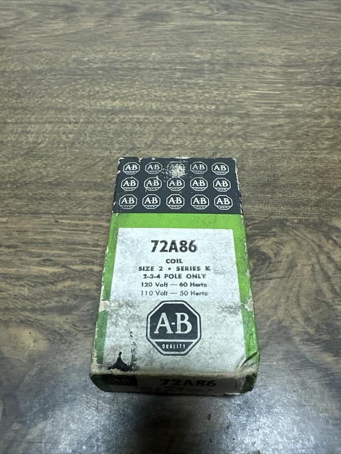 Used Allen Bradley,72A86,Coil Size 2