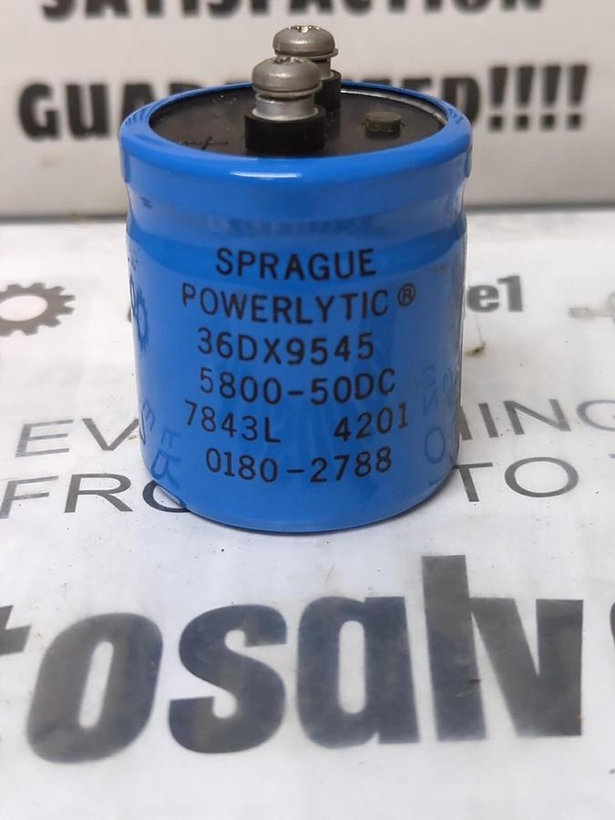 SPRAGUE POWERLYTIC,36DX9545,5800-50DC CAPACITOR NOS