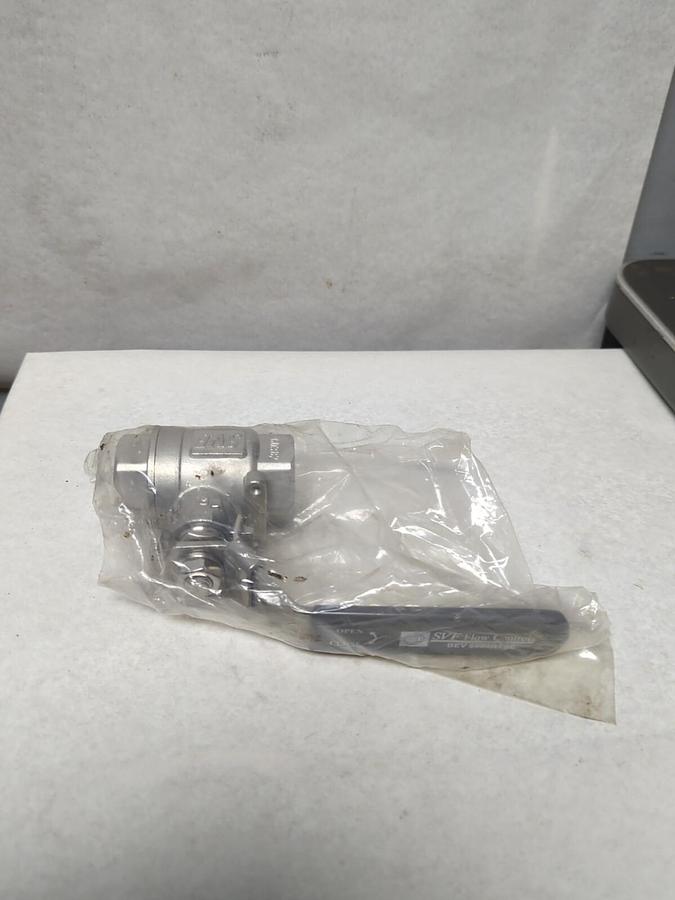 SVF FLOW CONTROLS,BEV 6666RTSE,STAINLESS 1 INCH BALL VALVE NOS
