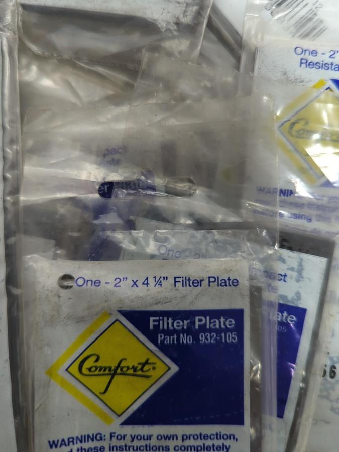 OKI BERING,932-105,SHADE 12 FILTER PLATE 2X4-1/4 INCH LOT OF 25 NOS