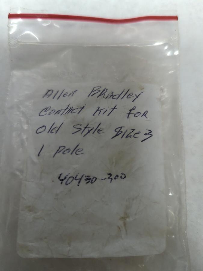 Used ALLEN-BRADLEY,40430-300,CONTACT KIT 3-POLE SIZE 2 PRE-OWNED