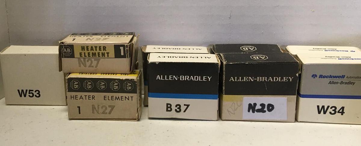 Allen-Bradley,W34 B37 W53 N27 N20,HEATER ELEMENTS LOT OF 10