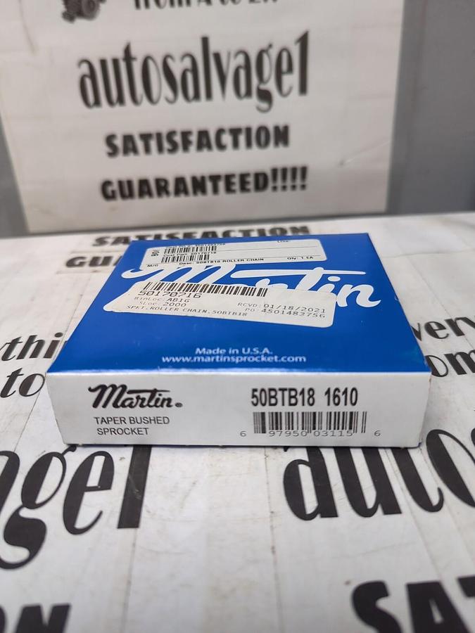 MARTIN,50BTB18 1610,TAPER BUSHED SPROCKET 18 TEETH NEW