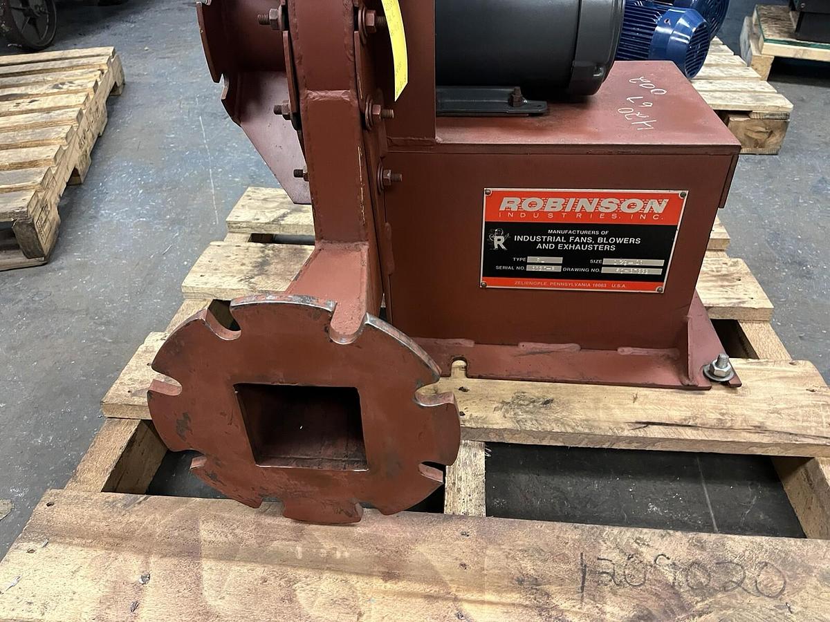 Used ROBINSON,RL,INDUSTRIAL FAN BLOWER SIZE 1.5X10 1-1/2HP 3PH 3480RPM