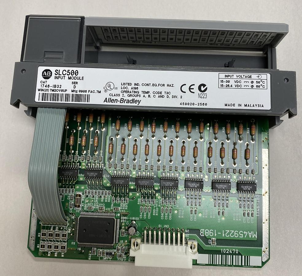 Used Allen-Bradley,1746-IB32,Series D SLC500 Input Module Lot Of 4