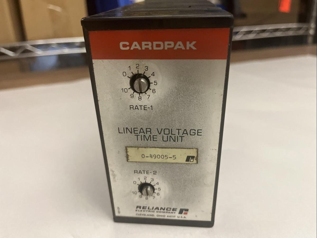 Used RELIANCE,0-49005-5,LINEAR VOLTAGE TIME UNIT SEE DESCRIPTION