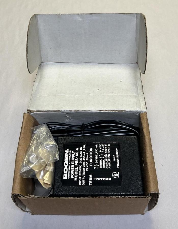 Used BOGEN,PRS-AS-A,POWER SUPPLY NOS