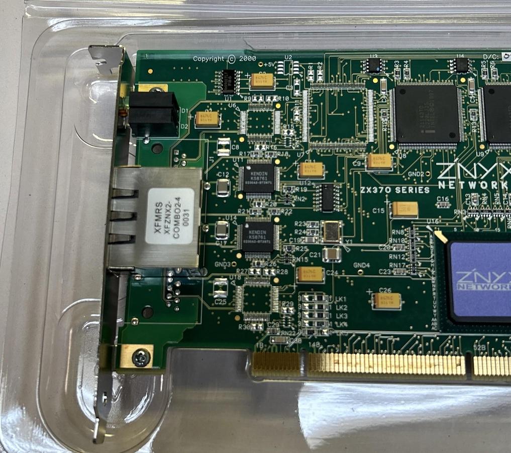 ZNYX,ZX372-A4,NIC FAST ETHERNET ADAPTER CIRCUIT BOARD NOS
